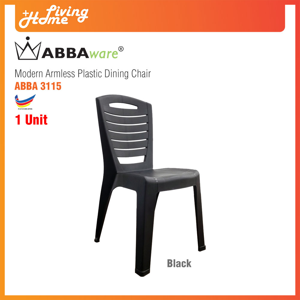 Modern Plastic Chair Abbaware 3115 Black Color Modern Plastic Chair Abbaware 3115 Black Color